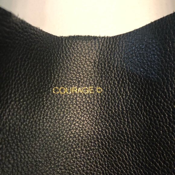 Courage B black leather tote - Picture 2 of 8